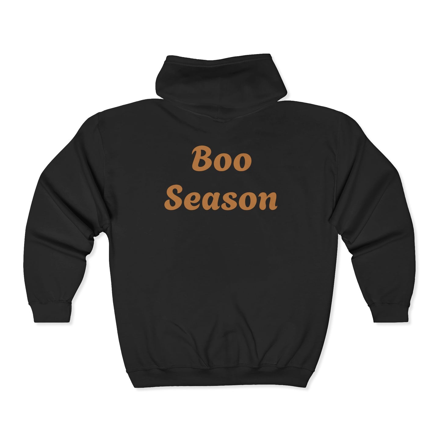 Spooky Ghost Zip Hoodie, Halloween Sweatshirt, Cozy Unisex Hoodie, Fall Fashion, Cute Pumpkin Ghost Apparel